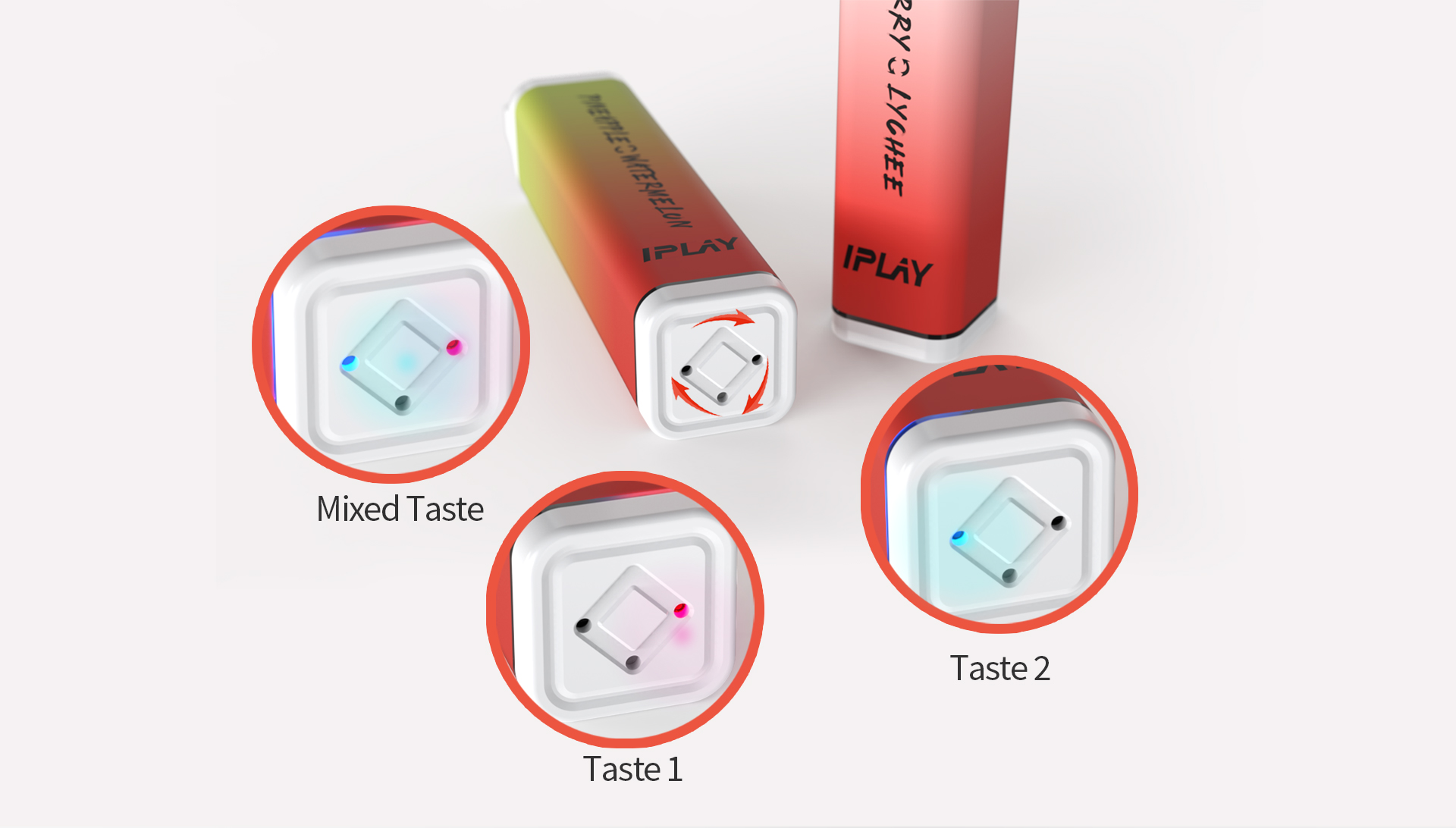 IPLAY 3 IN 1 PRO DISPOSABLE VAPE - 3 flavors in 1