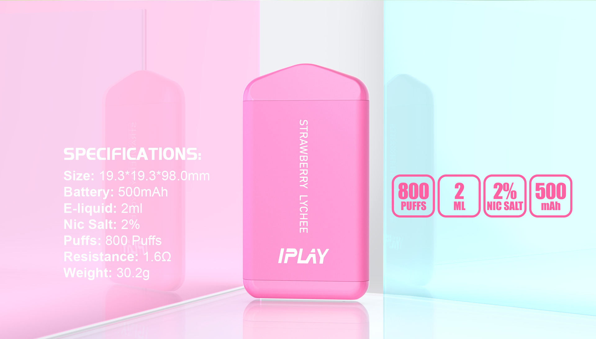 IPLAY AIR 800 - SPECIFICATIONS