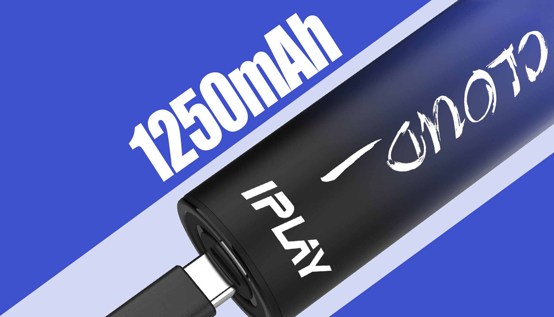 IPLAY CLOUD DISPOSABLE - RECHARGEABLE 1250MAH BATTERY