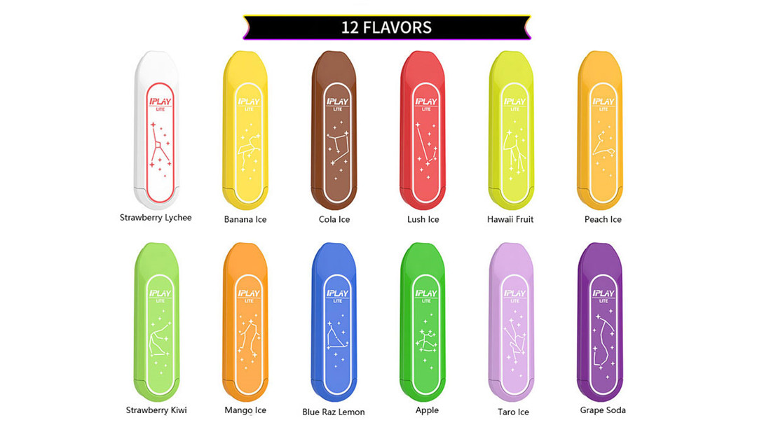 IPLAY LITE Disposable Vape Pod - 12 Flavors Available