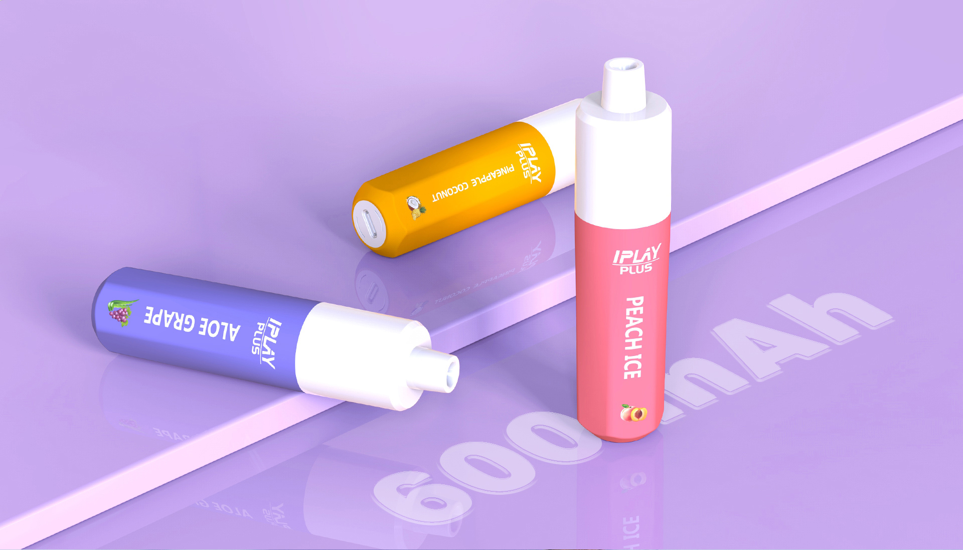 IPLAY PLUS DISPOSABLE VAPE - 400mAh RECHARGEABLE BATTERY