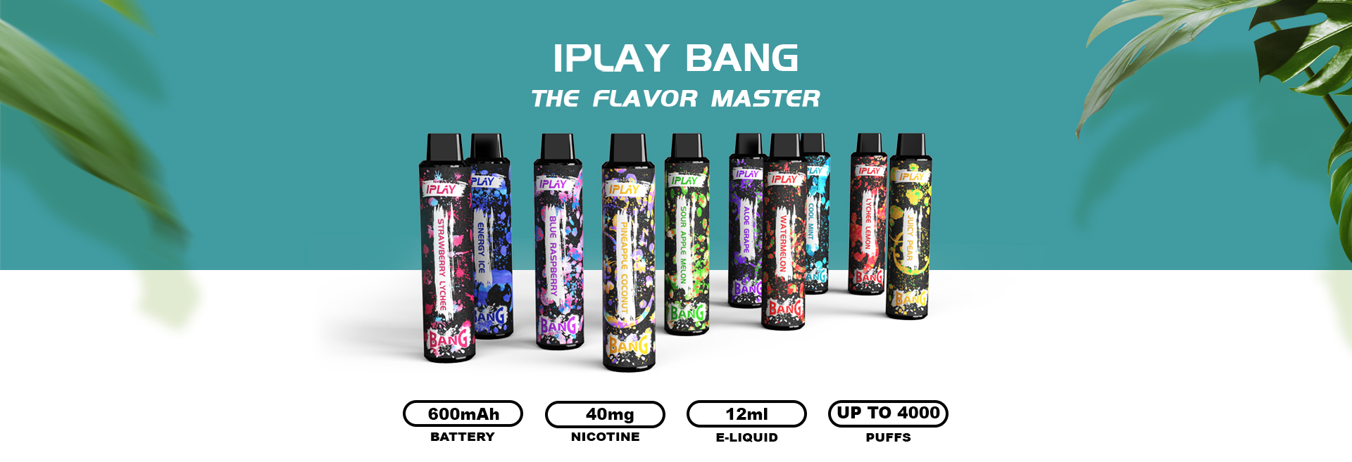 Iplay Bang ඉවත දැමිය හැකි Vape - බැනරය