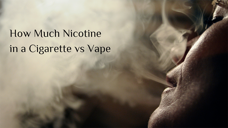Nicotine ntau npaum li cas hauv Cigarette vs Vape